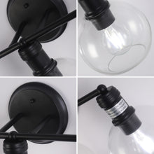 Load image into Gallery viewer, Transitional 2 Light Matt Black Vanity Bath Light 14" Wide