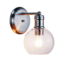 Load image into Gallery viewer, RADIANCE goods Transitional Brushed Nickel 1 Light Indoor Wall Sconce 6" Wide