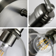 Load image into Gallery viewer, RADIANCE goods Transitional Brushed Nickel 1 Light Indoor Wall Sconce 6" Wide