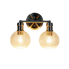 Load image into Gallery viewer, RADIANCE goods Transitional Brushed Nickel 2 Light Vanity Bath Light 14" Wide