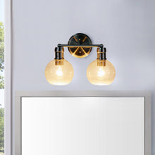 Load image into Gallery viewer, RADIANCE goods Transitional Brushed Nickel 2 Light Vanity Bath Light 14" Wide