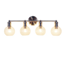 Load image into Gallery viewer, RADIANCE goods Transitional Brushed Nickel 4 Light Vanity Bath Light 30" Wide