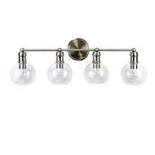 Load image into Gallery viewer, RADIANCE goods Transitional Brushed Nickel 4 Light Vanity Bath Light 30" Wide
