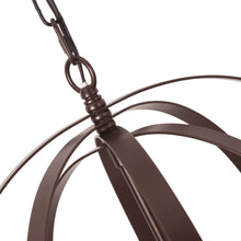 Load image into Gallery viewer, RADIANCE goods Transitional 6 Light Matt Black Finish Hanging Ceiling Pendant 15" Wide