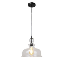 Load image into Gallery viewer, RADIANCE goods Transitional Matt Black 1 Light Ceiling Pendant 12" Wide