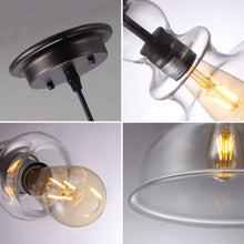 Load image into Gallery viewer, RADIANCE goods Transitional 1 Light Oil Rubbed Bronze Ceiling Pendant 12" Wide