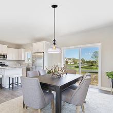 Load image into Gallery viewer, RADIANCE goods Transitional 1 Light Oil Rubbed Bronze Ceiling Pendant 12" Wide