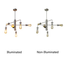 Load image into Gallery viewer, RADIANCE goods Transitional-Style Brushed Nickel 6 Light Large Pendant 23" Wide