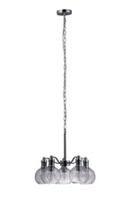 Load image into Gallery viewer, RADIANCE goods Transitional 5 Light Chrome Hanging Chandelier 18" Wide