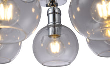 Load image into Gallery viewer, RADIANCE goods Transitional 5 Light Chrome Hanging Chandelier 18" Wide