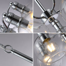 Load image into Gallery viewer, RADIANCE goods Transitional 5 Light Chrome Hanging Chandelier 18" Wide