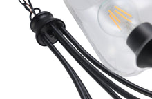 Load image into Gallery viewer, RADIANCE goods Transitional 5 Light Matt Black Up-Hanging Chandelier 21" Wide