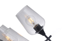 Load image into Gallery viewer, RADIANCE goods Transitional 5 Light Matt Black Up-Hanging Chandelier 21" Wide