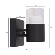 Load image into Gallery viewer, RADIANCE goods 1 Light LED In/Out Door Wall Sconce 3000K Warm White 7" Tall