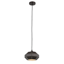 Load image into Gallery viewer, RADIANCE goods Contemporary-Style 1 Light Brown and White Ceiling Mini Pendant 10" Wide