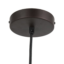 Load image into Gallery viewer, RADIANCE goods Contemporary-Style 1 Light Brown and White Ceiling Mini Pendant 10" Wide