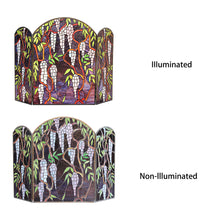 Load image into Gallery viewer, RADIANCE goods Tiffany-Style Stained Glass Grape Design Fireplace Screen 42" Wide