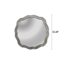 Load image into Gallery viewer, RADIANCE goods Contemporary-Style Silver Finish Round Wall Mirror 33" Wide