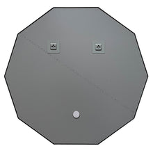 Load image into Gallery viewer, 8M301-BK31RND RADIANCE goods Contemporary Black Finish Decagon Framed Wall Mirror 31" Width