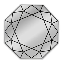 Load image into Gallery viewer, RADIANCE goods Contemporary Black Finish Octagon Framed Wall Mirror 30" Width
