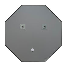 Load image into Gallery viewer, RADIANCE goods Contemporary Black Finish Octagon Framed Wall Mirror 30" Width
