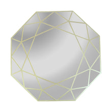 Load image into Gallery viewer, RADIANCE goods Contemporary-Style Octagon Golden Finish Wall Mirror 30" Tall