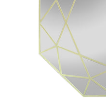 Load image into Gallery viewer, RADIANCE goods Contemporary-Style Octagon Golden Finish Wall Mirror 30" Tall