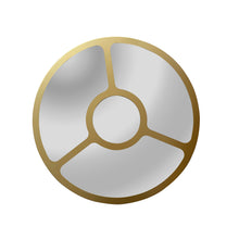 Load image into Gallery viewer, RADIANCE goods Contemporary-Style Round Golden Finish Wall Mirror 30" Tall
