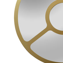 Load image into Gallery viewer, RADIANCE goods Contemporary-Style Round Golden Finish Wall Mirror 30" Tall