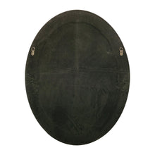 Load image into Gallery viewer, RADIANCE goods Vertical Black-Wood Finish Oval Framed Wall Mirror 35"
