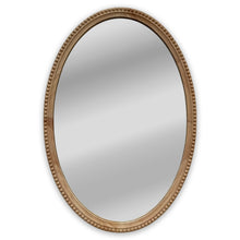 Load image into Gallery viewer, RADIANCE goods Contemporary Maple Wood Finish Oval Textured Framed Wall Mirror 32" Height
