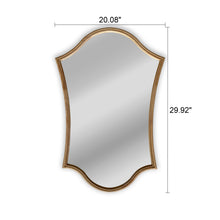 Load image into Gallery viewer, RADIANCE goods Contemporary Maple Wood Finish Dual-Arched Framed Wall Mirror 30" Height