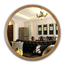 Load image into Gallery viewer, RADIANCE goods Oak Finish Framed Wall Mirror 28"