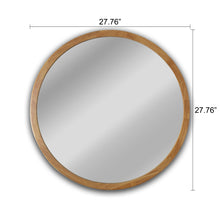 Load image into Gallery viewer, RADIANCE goods Oak Finish Framed Wall Mirror 28"
