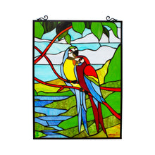 Load image into Gallery viewer, RADIANCE goods Animal Stained Glass Window Panel 25"x18.11"