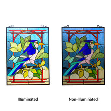 Load image into Gallery viewer, RADIANCE goods Animal Stained Glass Window Panel 25"x18.11"