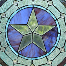 Load image into Gallery viewer, RADIANCE goods Star Stained Glass Window Panel 24"x24"