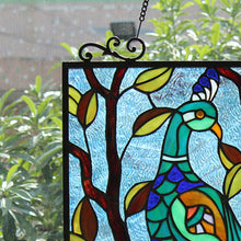 Load image into Gallery viewer, RADIANCE goods Animal Tiffany-Style Stained Glass Verical Hanging Window Panel 25" Tall