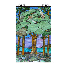 Load image into Gallery viewer, RADIANCE goods Tiffany-Style Stained Glass Verical Hanging Window Panel 33" Tall