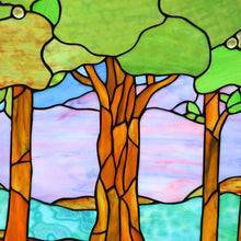 Load image into Gallery viewer, RADIANCE goods Tiffany-Style Stained Glass Verical Hanging Window Panel 33" Tall