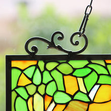 Load image into Gallery viewer, RADIANCE goods Tiffany-Style Stained Glass Verical Hanging Window Panel 33" Tall