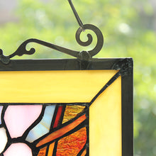 Load image into Gallery viewer, RADIANCE goods Landscape Stained Glass Window Panel 25"x17.72"
