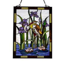 Load image into Gallery viewer, RADIANCE goods Animal Stained Glass Window Panel 25"x18.11"