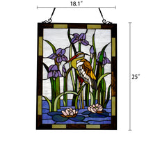 Load image into Gallery viewer, RADIANCE goods Animal Stained Glass Window Panel 25"x18.11"