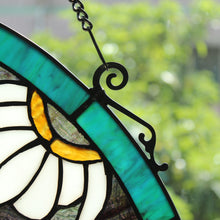 Load image into Gallery viewer, RADIANCE goods Dragonfly Stained Glass Window Panel 20"x20"