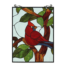 Load image into Gallery viewer, RADIANCE goods Animal Stained Glass Window Panel 24.8"x17.72"