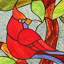 Load image into Gallery viewer, RADIANCE goods Animal Stained Glass Window Panel 24.8"x17.72"