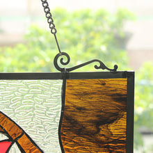 Load image into Gallery viewer, RADIANCE goods Animal Stained Glass Window Panel 24.8"x17.72"