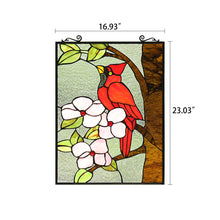 Load image into Gallery viewer, RADIANCE goods Animal Stained Glass Window Panel 24.8"x17.72"