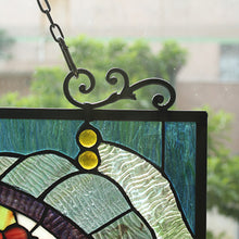 Load image into Gallery viewer, RADIANCE goods Animal Stained Glass Window Panel 33"x19.88"
